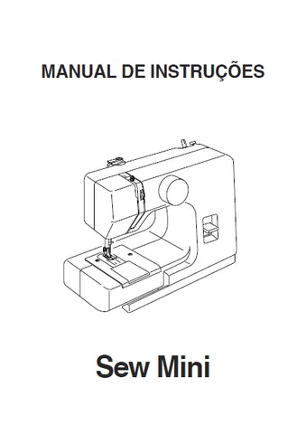 JANOME 525 SEW MINI MAQUINA DE COSTURA MANUAL DE INSTRUCOES 19 PAGES PORTUGUESE BR
