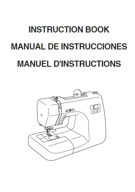 JANOME 8077 SEWING MACHINE MAQUINA DE COSER MACHINE A COUDRE INSTRUCTION BOOK MANUAL DE INSTRUCCIONES MANUEL D'INSTRUCTIONS 80 PAGES ENG ESP FRANC