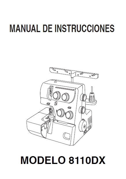 JANOME 8110DX MAQUINA DE COSER MANUAL DE INSTRUCCIONES 42 PAGES ESPANOL