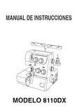 JANOME 8110DX MAQUINA DE COSER MANUAL DE INSTRUCCIONES 42 PAGES ESPANOL