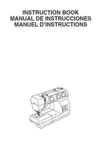 JANOME BLACK 22S SEWING MACHINE MAQUINA DE COSER MACHINE A COUDRE INSTRUCTION BOOK MANUAL DE INSTRUCCIONES MANUEL D'INSTRUCTIONS 72 PAGES ENG FR ESP