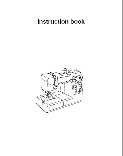 JANOME DC5100 SEWING MACHINE INSTRUCTION BOOK 60 PAGES ENG