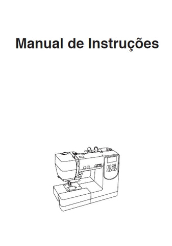 JANOME DC6100 MAQUINA DE COSTURA MANUAL DE INSTRUCOES 60 PAGINAS PORTUGUESE BR