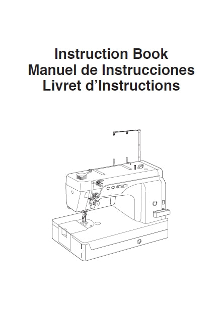 JANOME HD9 PROFESSIONAL SEWING MACHINE MAQUINA DE COSER MACHINE A COUDRE INSTRUCTION BOOK MANUAL DE INSTRUCCIONES LIVRET D'INSTRUCTIONS 52 PAGES ENG FR ESP