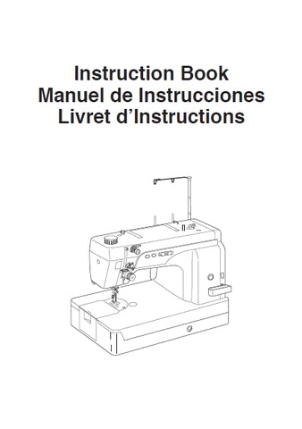 JANOME HD9 PROFESSIONAL SEWING MACHINE MAQUINA DE COSER MACHINE A COUDRE INSTRUCTION BOOK MANUAL DE INSTRUCCIONES LIVRET D'INSTRUCTIONS 52 PAGES ENG FR ESP