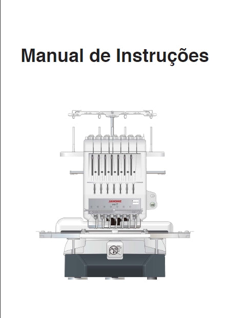 JANOME MB-7 MAQUINA DE COSTURA MANUAL DE INSTRUCOES 96 PAGINAS PORTUGUESE BR