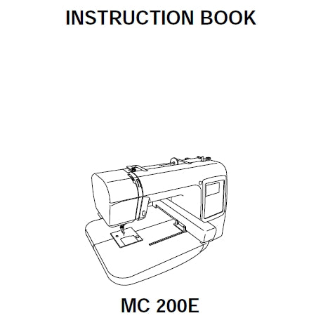 JANOME MC200E SEWING MACHINE INSTRUCTION BOOK 54 PAGES ENG