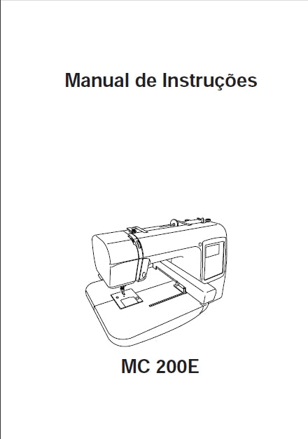 JANOME MC200E MAQUINA DE COSTURA MANUAL DE INSTRUCOES 53 PAGES PORT