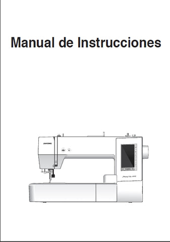 JANOME MC400E MAQUINA DE COSER MANUAL DE INSTRUCCIONES 68 PAGES ESPANOL