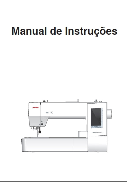 JANOME MEMORY CRAFT 400E MC400E MAQUINA DE COSTURA MANUAL DE INSTRUCOES 67 PAGINAS PORTUGUESE BR