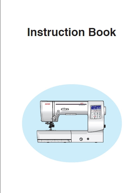 JANOME MEMORY CRAFT 8200QCP SEWING MACHINE INSTRUCTION BOOK 92 PAGES ENG