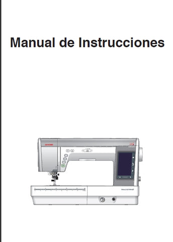 JANOME MEMORY CRAFT 9450QCP 9400QCP MAQUINA DE COSER MANUAL DE INSTRUCCIONES 112 PAGES ESPANOL
