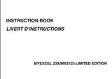 JANOME MYEXCEL 23X MX31233 LIMITED EDITION SEWING MACHINE MACHINE A COUDRE INSTRUCTION BOOK LIVERT D'INSTRUCTIONS 54 PAGES ENG FRANC