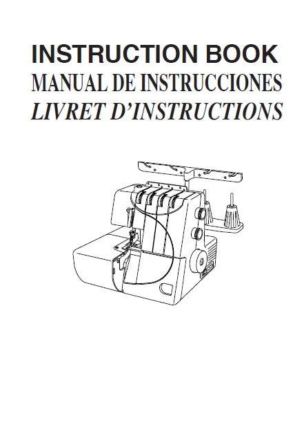 JANOME RE73 SEWING MACHINE MAQUINA DE COSER MACHINE A COUDRE INSTRUCTION BOOK MANUAL DE INSTRUCCIONES LIVRET D'INSTRUCTIONS 88 PAGES ENG FR ESP