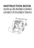 JANOME RE73 SEWING MACHINE MAQUINA DE COSER MACHINE A COUDRE INSTRUCTION BOOK MANUAL DE INSTRUCCIONES LIVRET D'INSTRUCTIONS 88 PAGES ENG FR ESP