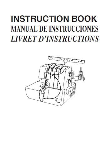 JANOME RE73 SEWING MACHINE MAQUINA DE COSER MACHINE A COUDRE INSTRUCTION BOOK MANUAL DE INSTRUCCIONES LIVRET D'INSTRUCTIONS 88 PAGES ENG FR ESP