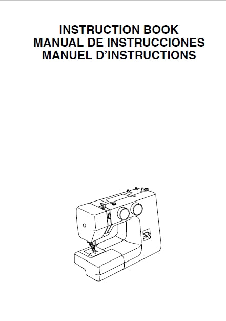 JANOME SAKURA 95 SEWING MACHINE MAQUINA DE COSER MACHINE A COUDRE INSTRUCTION BOOK MANUAL DE INSTRUCCIONES MANUEL D'INSTRUCTIONS 56 PAGES ENG ESP FRANC