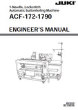 JUKI ACF-172-1790 SEWING MACHINE ENGINEERS MANUAL 105 PAGES ENG