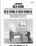 JUKI DLU-5490 DLU-5490-4 DLU-5490-6 SEWING MACHINE ENGINEERS MANUAL 40 PAGES ENG