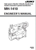 JUKI MH-1410 SEWING MACHINE ENGINEERS MANUAL 51 PAGES ENG