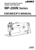 JUKI MP-200N SERIES SEWING MACHINE ENGINEERS MANUAL 34 PAGES ENG