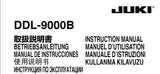 JUKI DDL-9000B SEWING MACHINE MAQUINA DE COSER INSTRUCTION MANUAL MANUAL DE INSTRUCCIONES 132 PAGES ENG DE ESP FR IT