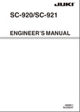 JUKI SC-920 SC-921 SEWING MACHINE ENGINEERS MANUAL 85 PAGES ENGLISH
