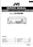 JVC AX-R551BK STEREO INTEGRATED AMPLIFIER SERVICE MANUAL INC SCHEM DIAGS 66 PAGES ENG