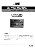 JVC CA-MXC5BK STEREO RECEIVER SERVICE MANUAL 78 PAGES ENGLISH