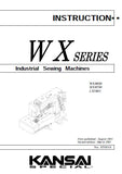 KANSAI WX8800 WX8700 LX5801 SEWING MACHINE INSTRUCTION MANUAL 23 PAGES ENG