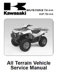 KAWASAKI BRUTE FORCE 750 KVF750 ALL TERRAIN VEHICLE SERVICE MANUAL INC SCHEM DIAGS 532 PAGES ENG
