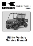 KAWASAKI MULE 4010 UTILITY VEHICLE SERVICE MANUAL INC SCHEM DIAGS 557 PAGES ENG