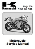 KAWASAKI NINJA 300 NINJA 300 ABS MOTORCYCLE SERVICE MANUAL INC SCHEM DIAGS 617 PAGES ENG