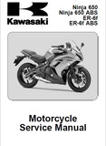 KAWASAKI NINJA 650 NINJA 650 ABS ER-6f ER-6f ABS MOTORCYCLE SERVICE MANUAL INC SCHEM DIAGS 637 PAGES ENG