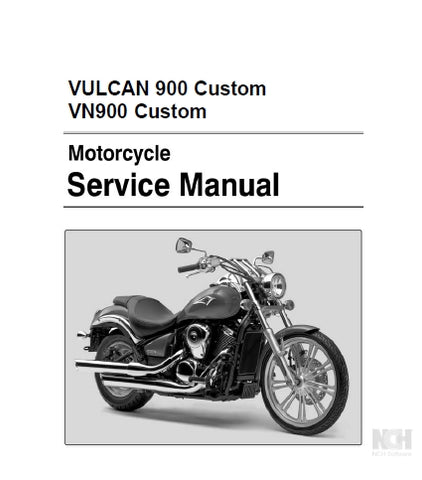 KAWASAKI VULCAN 900 CUSTOM VN900 CUSTOM MOTORCYCLE SERVICE MANUAL INC SCHEM DIAGS 617 PAGES ENG