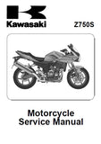 KAWASAKI Z750S MOTORCYCLE SERVICE MANUAL INC SCHEM DIAGS 571 PAGES ENG