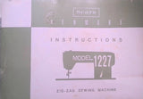 KENMORE 1227 SEWING MACHINE INSTRUCTION MANUAL 32 PAGES ENG