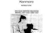 KENMORE 1357 1525 1660 1947 SEWING MACHINE INSTRUCTION MANUAL 51 PAGES ENG