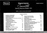 KENMORE 1791 SEWING MACHINE OWNERS MANUAL 48 PAGES ENG