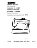 KENMORE 385.11703 11700 SEWING MACHINE MAQUINA DE COSER MACHINE A COUDRE OWNERS MANUAL MANUAL DE INSTRUCCIONES MANUEL D'INSTRUCTIONS 41 PAGES ENG ESP FRANC