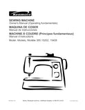 KENMORE 385.15202 385.15408 SEWING MACHINE MAQUINA DE COSER MACHINE A COUDRE OWNERS MANUAL MANUAL DE INSTRUCCIONES MANUEL D'INSTRUCTIONS 65 PAGES ENG ESP FRANC