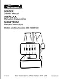 KENMORE 385.16655100 SEWING MACHINE MAQUINA DE COSER MACHINE A COUDRE OWNERS MANUAL MANUAL DE INSTRUCCIONES MANUEL D'INSTRUCTIONS 113 PAGES ENG ESP FRANC