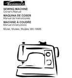 KENMORE 385.19606 SEWING MACHINE MAQUINA DE COSER MACHINE A COUDRE OWNERS MANUAL MANUAL DE INSTRUCCIONES MANUEL D'INSTRUCTIONS 94 PAGES ENG ESP FRANC