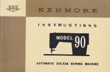 KENMORE 90 SEWING MACHINE INSTRUCTION MANUAL 52 PAGES ENG