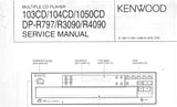 KENWOOD 103CD 104CD 1050CD DP-R797 DP-R3090 DP-R4090 MULTIPLE CD PLAYER SERVICE MANUAL INC SCHEMATIC DIAGRAMS 15 PAGES ENG