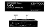 KENWOOD A-7X COMPUTER CONTROLLED STEREO INTEGRATED AMPLIFIER SERVICE MANUAL INC SCHEMS 28 PAGES ENG