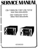 KENWOOD CS-1022 CS-1021 CS-1012 CS-1020 CS-1010 DUAL AND SINGLE TRACE OSCILLOSCOPE SERVICE MANUAL INC SCHEMS 75 PAGES ENG