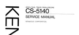 KENWOOD CS-5140 40MHz OSCILLOSCOPE SERVICE MANUAL INC SCHEMS 71 PAGES ENG