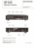 KENWOOD DP-1010 CD PLAYER SERVICE MANUAL INC SCHEMS 65 PAGES ENG