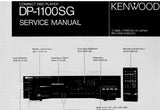 KENWOOD DP-1100SG CD PLAYER SERVICE MANUAL INC SCHEMATIC DIAGRAMS 50 PAGES ENG